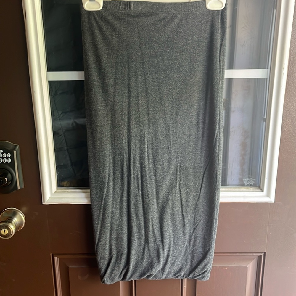 Grey cotton skirt